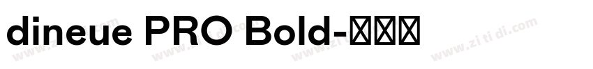 dineue PRO Bold字体转换